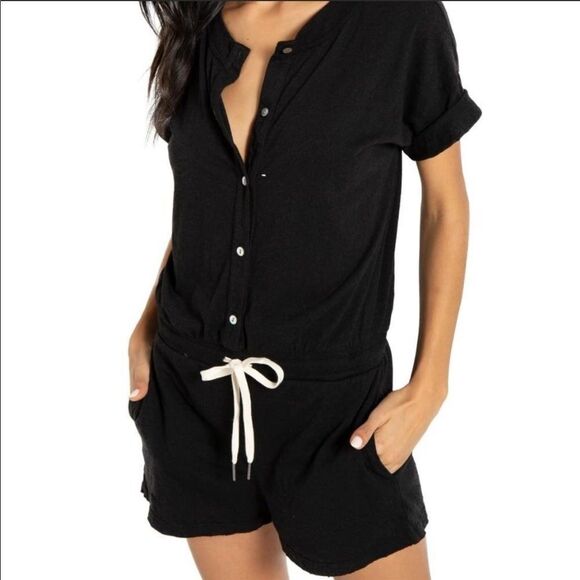 N:PHILANTHROPY | Black Finn Drawstring Romper S - Picture 16 of 16